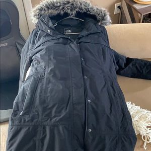 Women’s calf length winter coat by north face